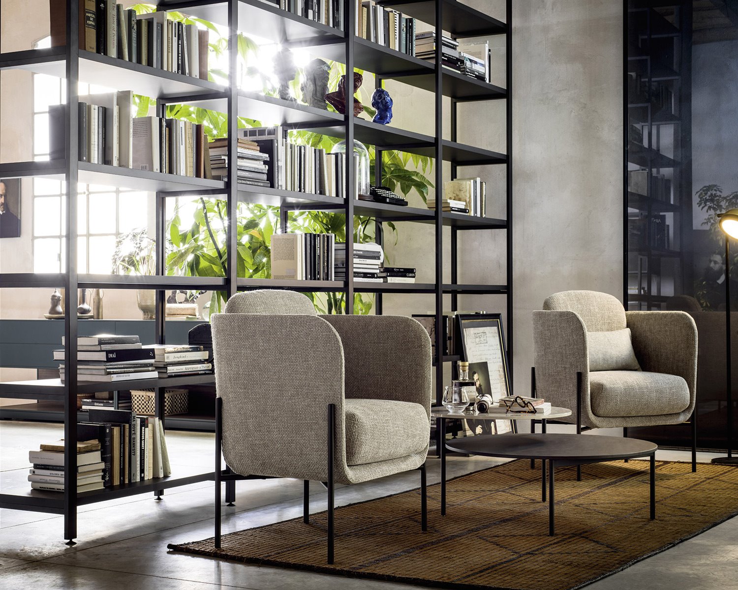 inspiratie boekenkast woonkamer bed habits