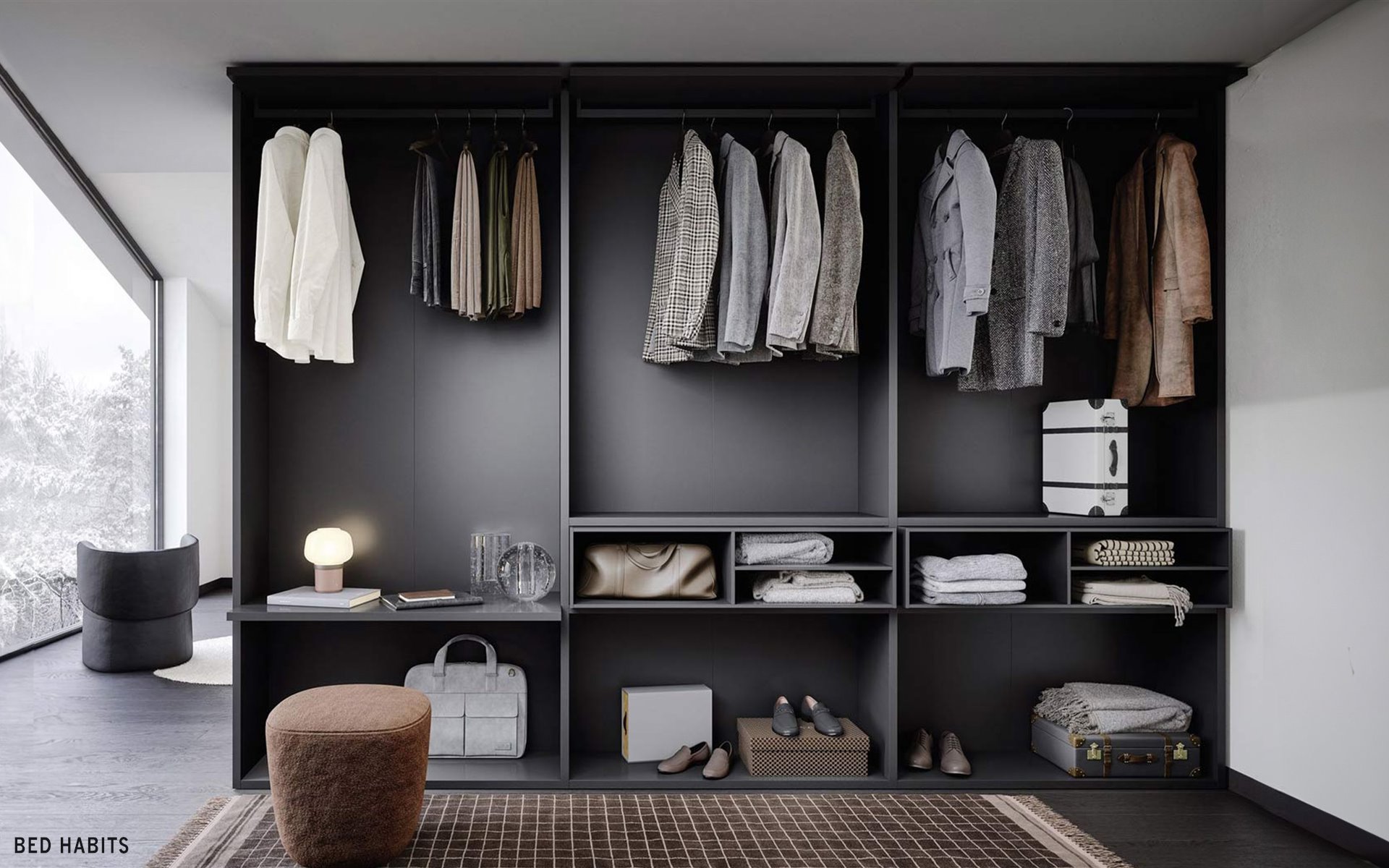 inloopkast bed habits