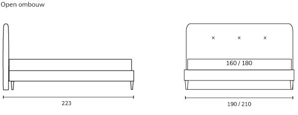 Mosco tech open 15 cm C BedHabits