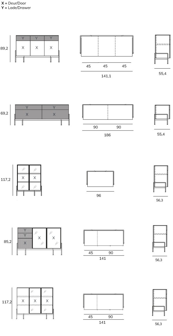 dressoir Belt NM technisch NEW bed habits