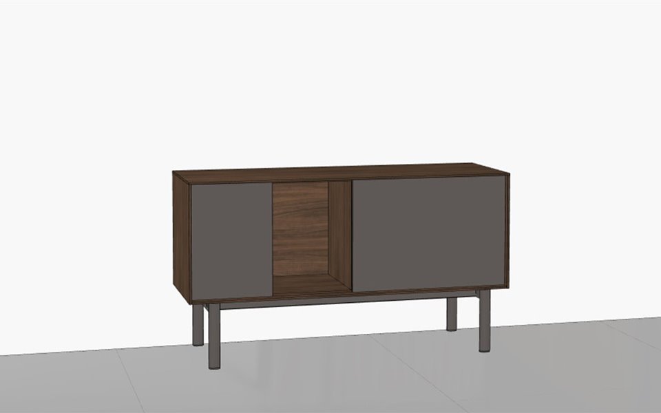 Dressoir Reverse 3D Tekening BedHabits 13