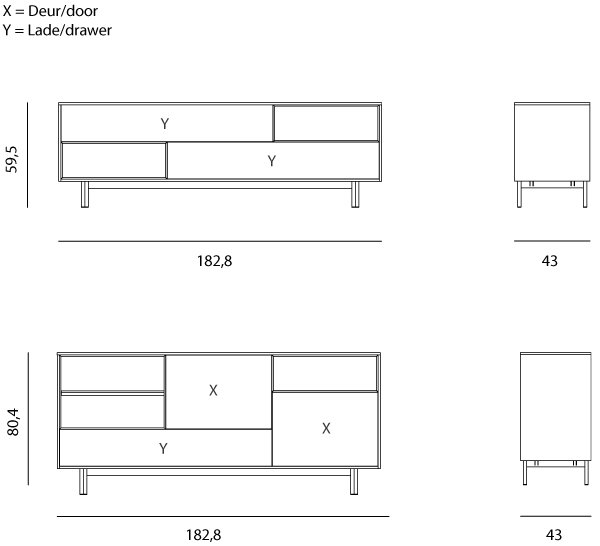 Sideboard Trim NM technisch BedHabits 2