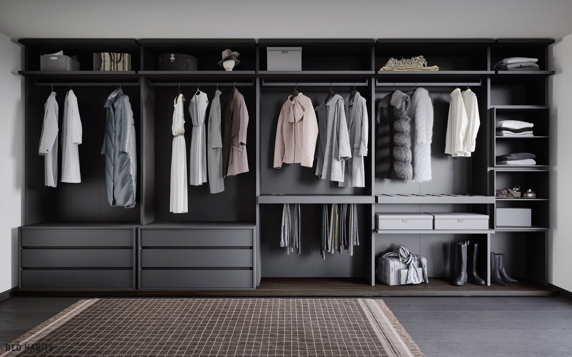 Inloopkast Walk in closet Ben N BedHabits 1920x1200 10