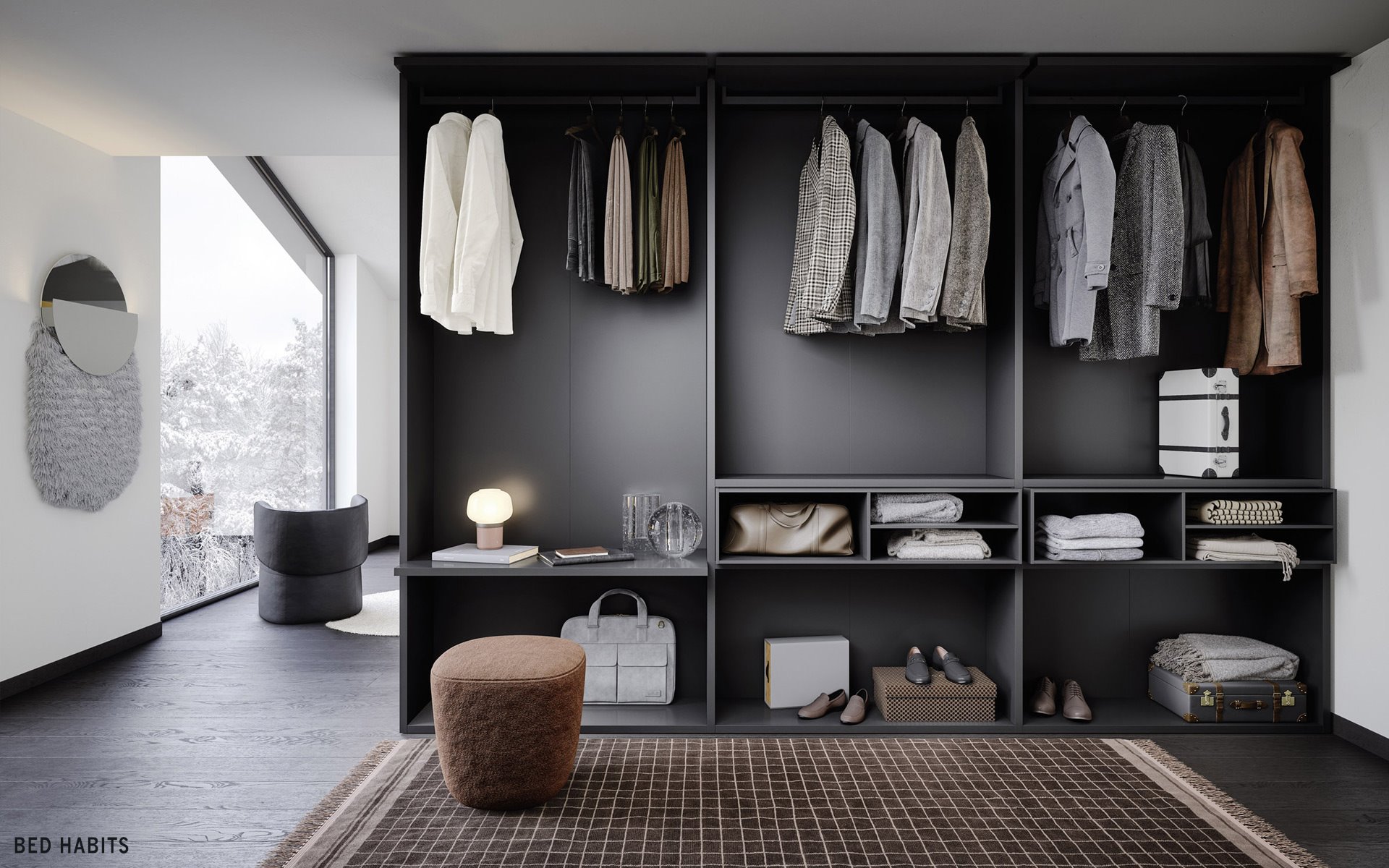 Inloopkast Walk in closet Ben N BedHabits 1920x1200 12