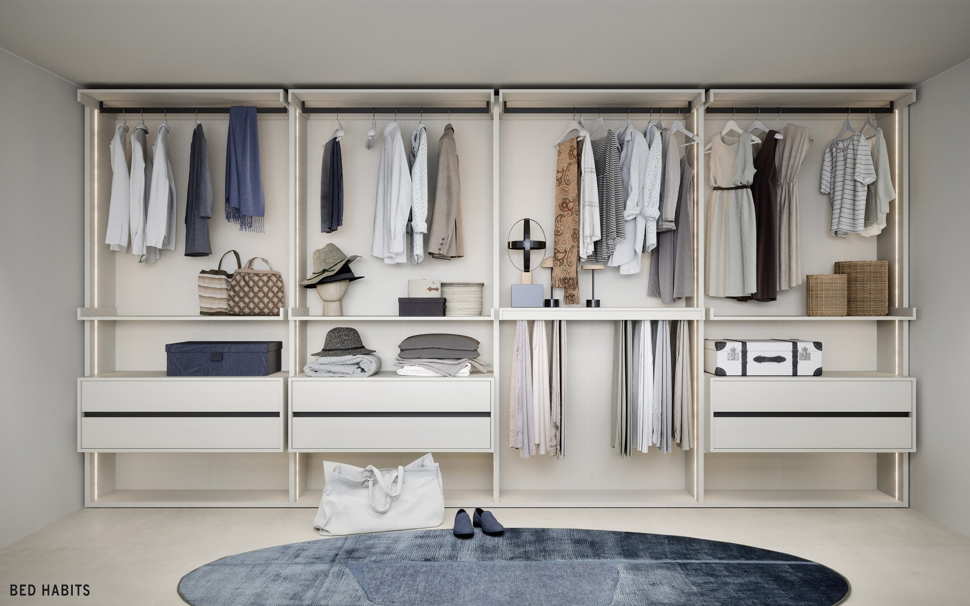 Inloopkast Walk in closet Ben N BedHabits 1920x1200 17