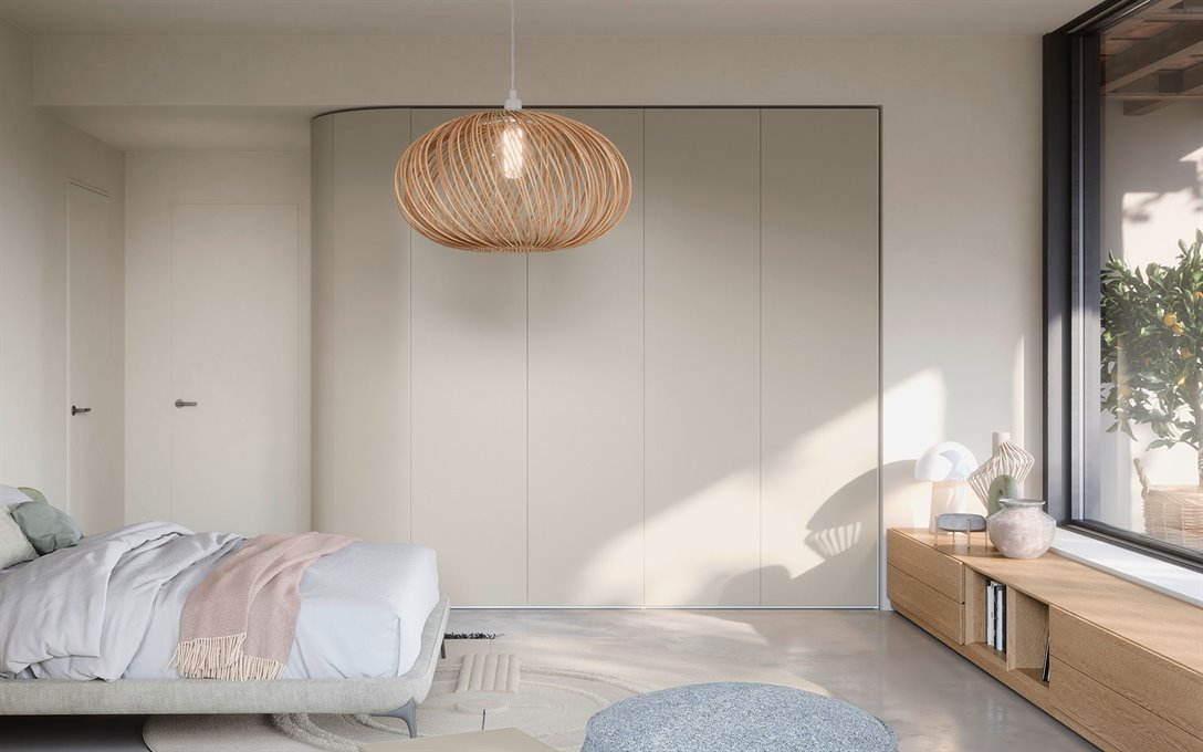 Design kledingkast met klapdeur curve bedhabits 21