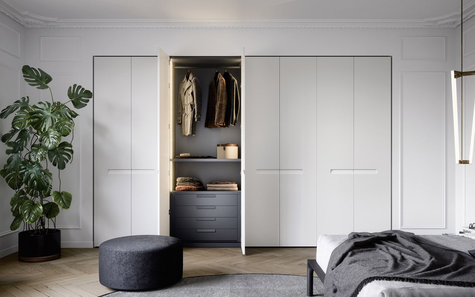 Design kledingkast met klapdeur liberty bedhabits 22