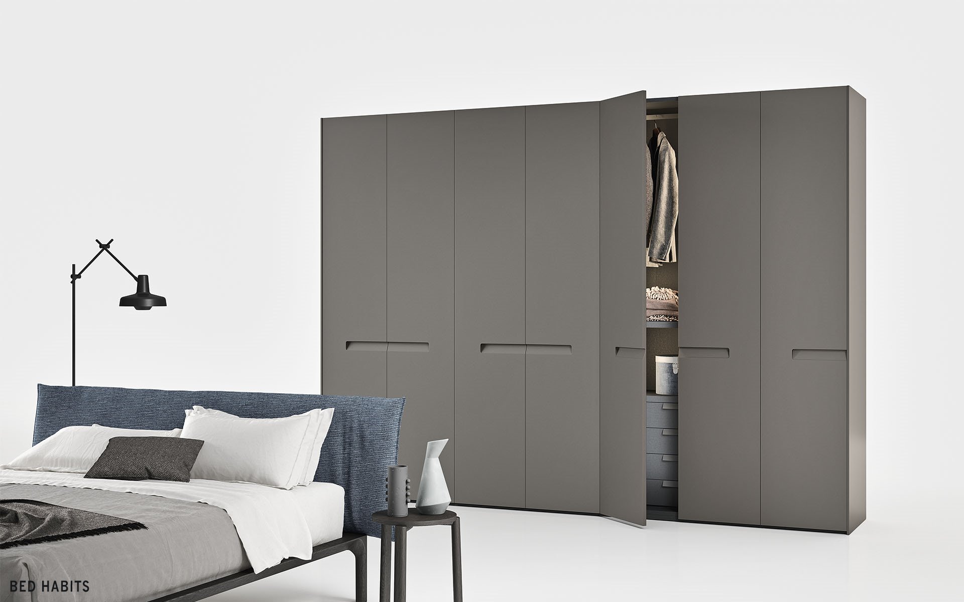 Design kledingkast met klapdeur liberty bedhabits 24