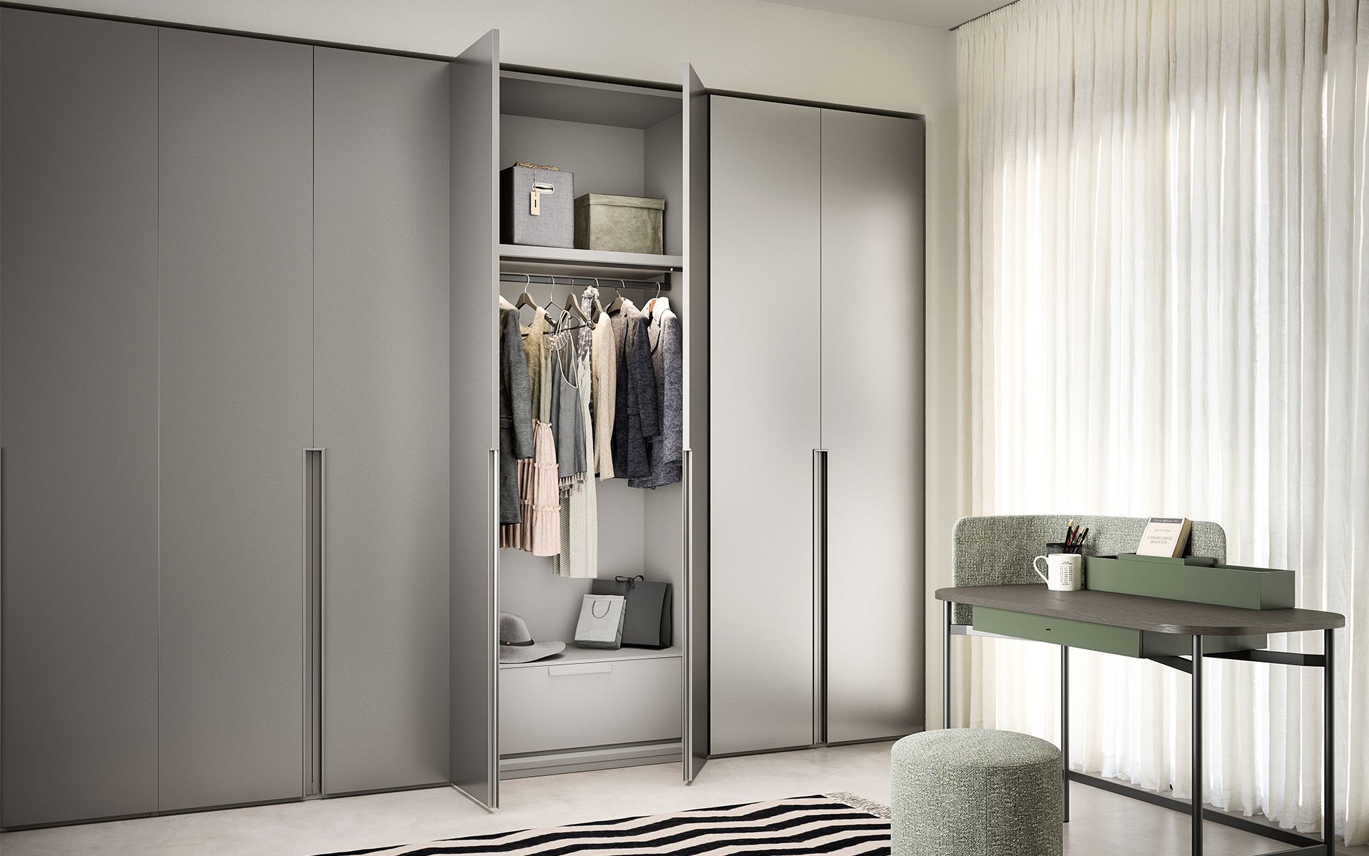 Design kledingkast met klapdeur unika bedhabits 35