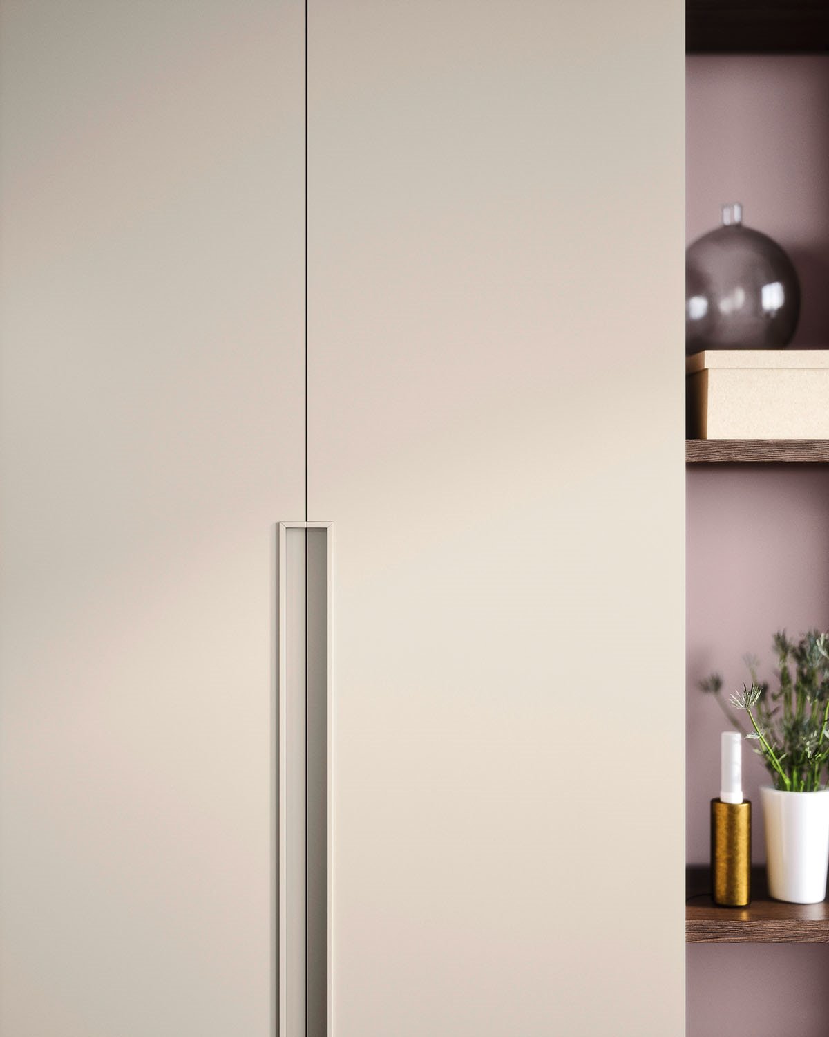 Design kledingkast met klapdeur unika bedhabits detail 2