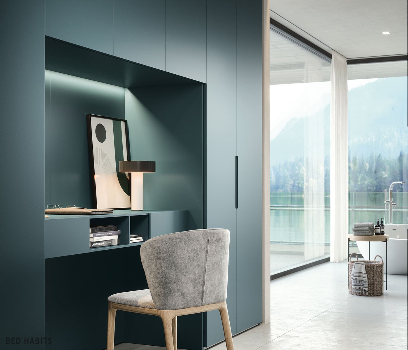 Design kledingkast met klapdeur vico bedhabits 20