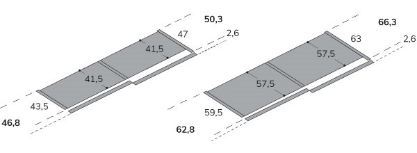 popup afmetingen diepte