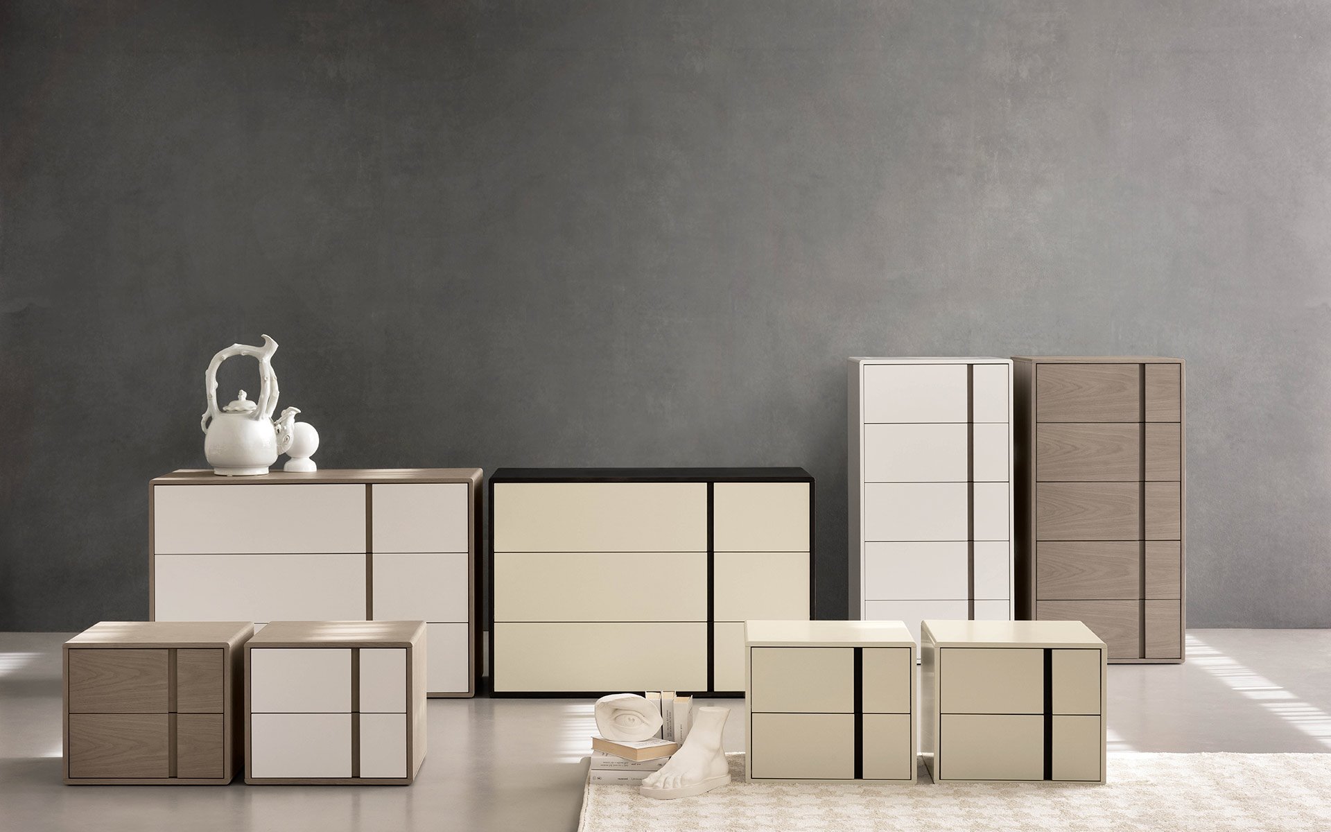 Designbed nachtkastje BedHabits O WOOD pag 60 61 martin