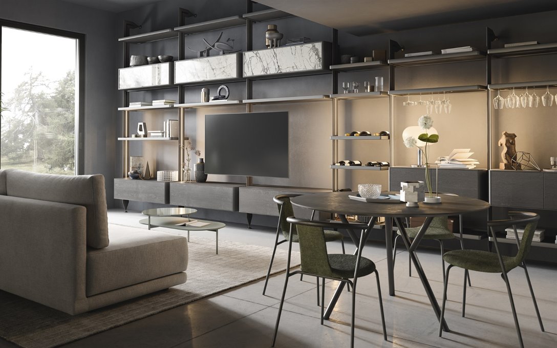 Roomdivider wandkast Dedalo BedHabits 20A