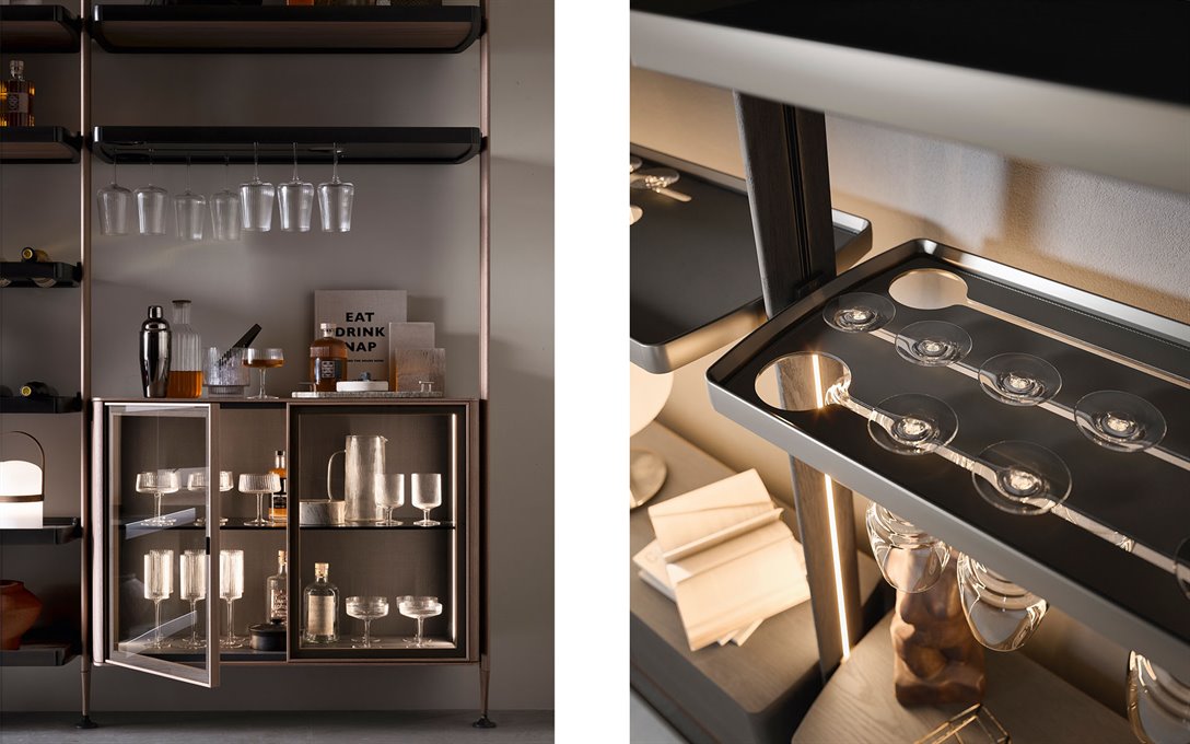 Roomdivider wandkast Dedalo BedHabits 48