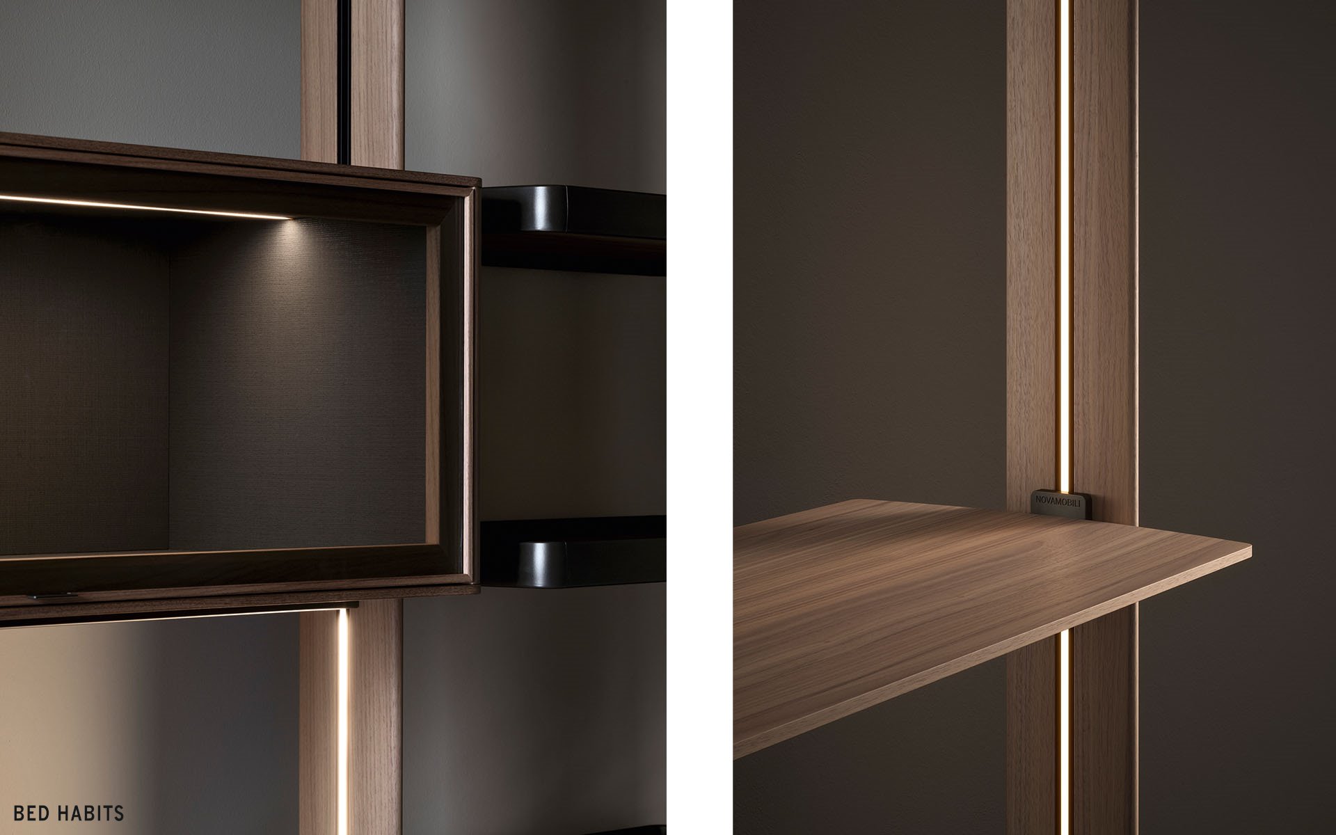 Roomdivider wandkast Dedalo BedHabits 57