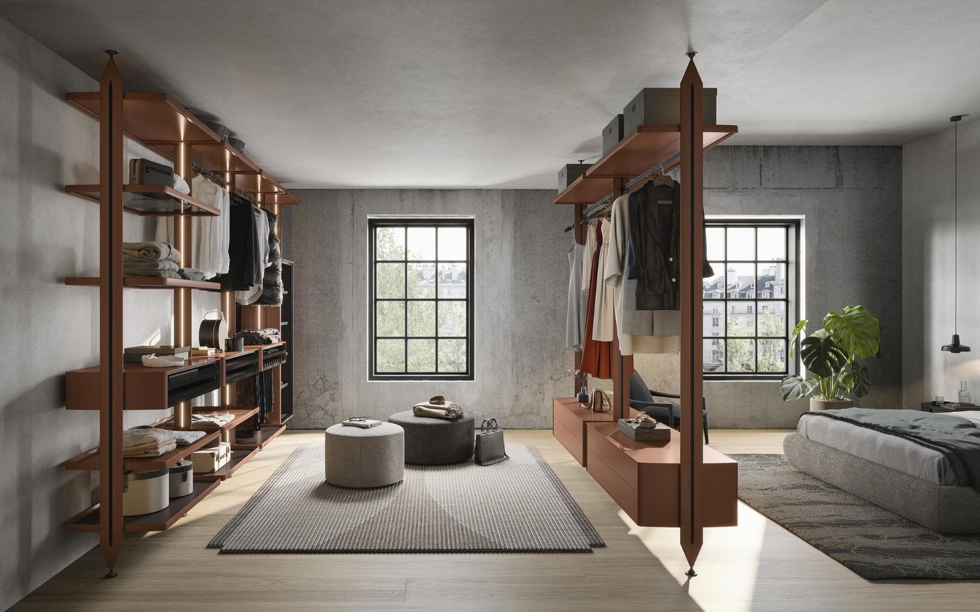 Roomdivider wandkast Dedalo BedHabits 8