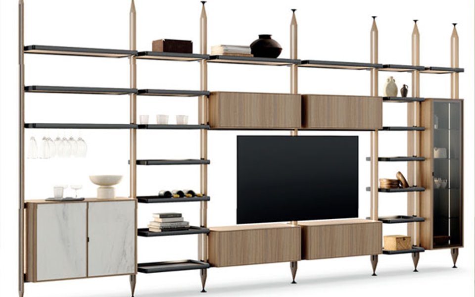 Roomdivider wandkast Dedalo BedHabits A1