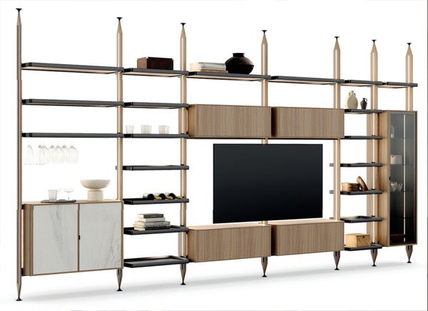 Roomdivider wandkast Dedalo BedHabits A1