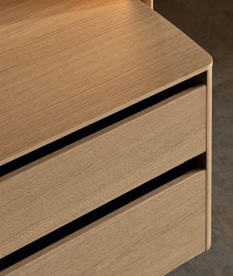 Roomdivider wandkast Dedalo Detail BedHabits 3