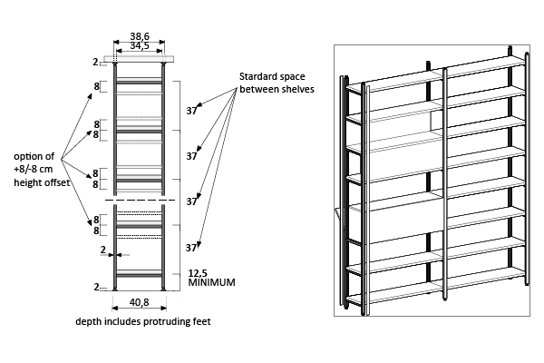 Afmetingen Pontile BedHabits 4