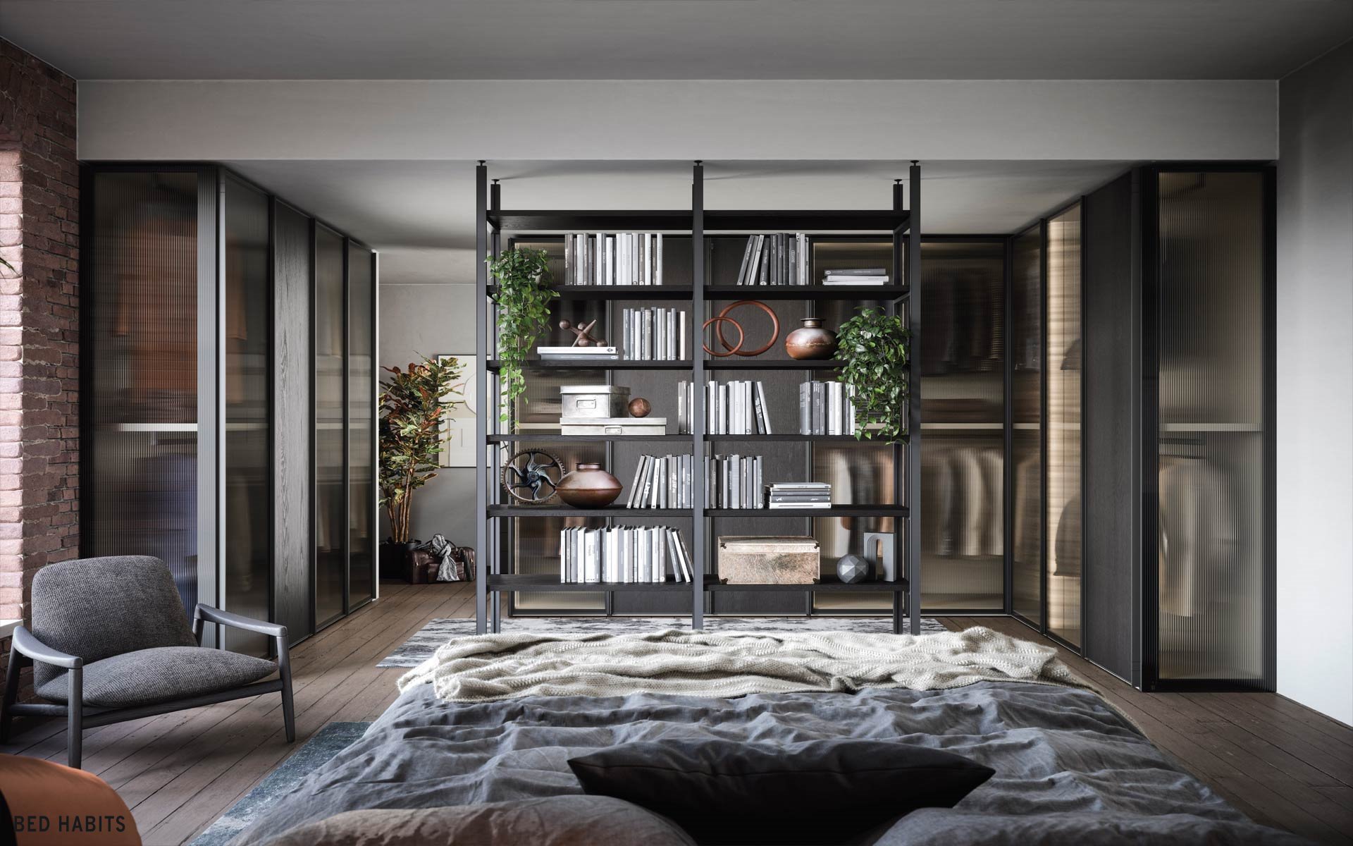 Roomdivider Pontile BedHabits LR 7