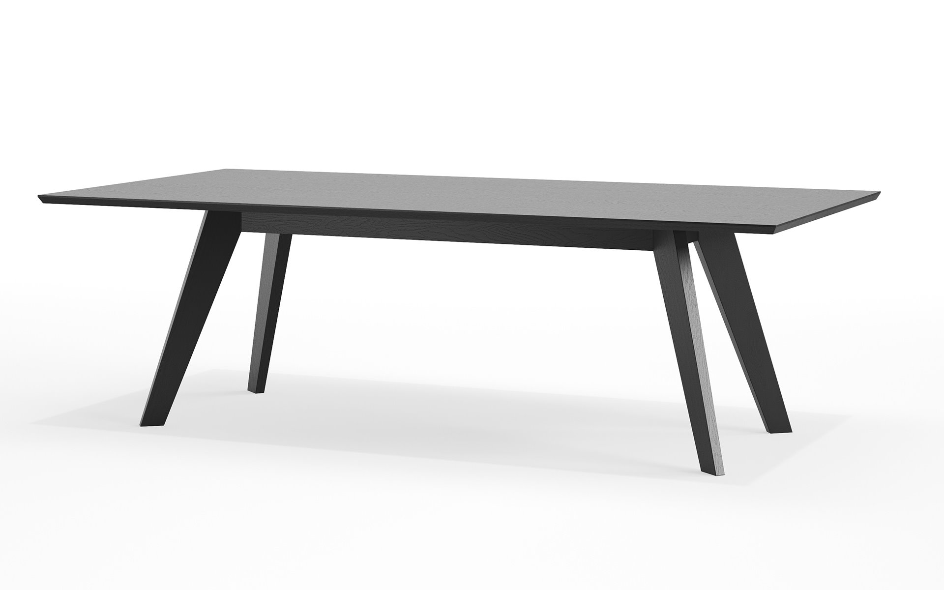 Tafel Cena Rect 240 Graphite Black BedHabits02