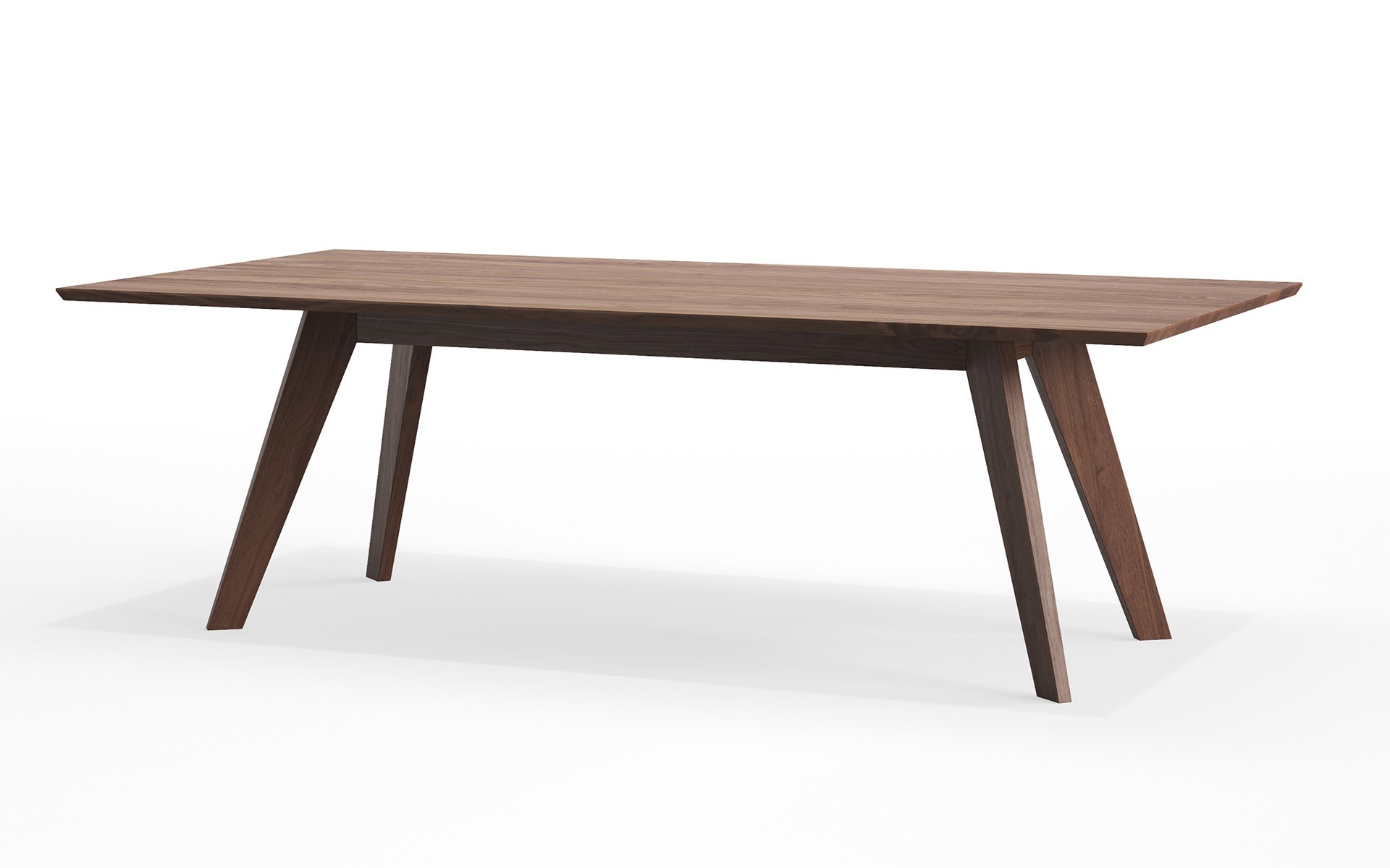 Tafel Cena Rect 240 notenhout BedHabits21,